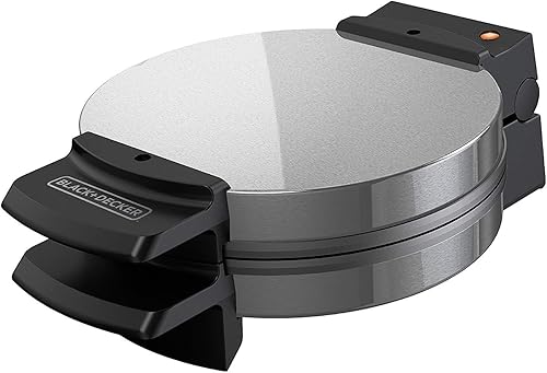 BLACK+DECKER WMB500 Traditional Belgian-Style Waffle Maker, Stainless Steel