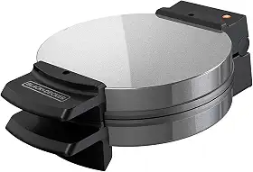 BLACK+DECKER Máquina de waffle belga, aço inoxidável, WMB500