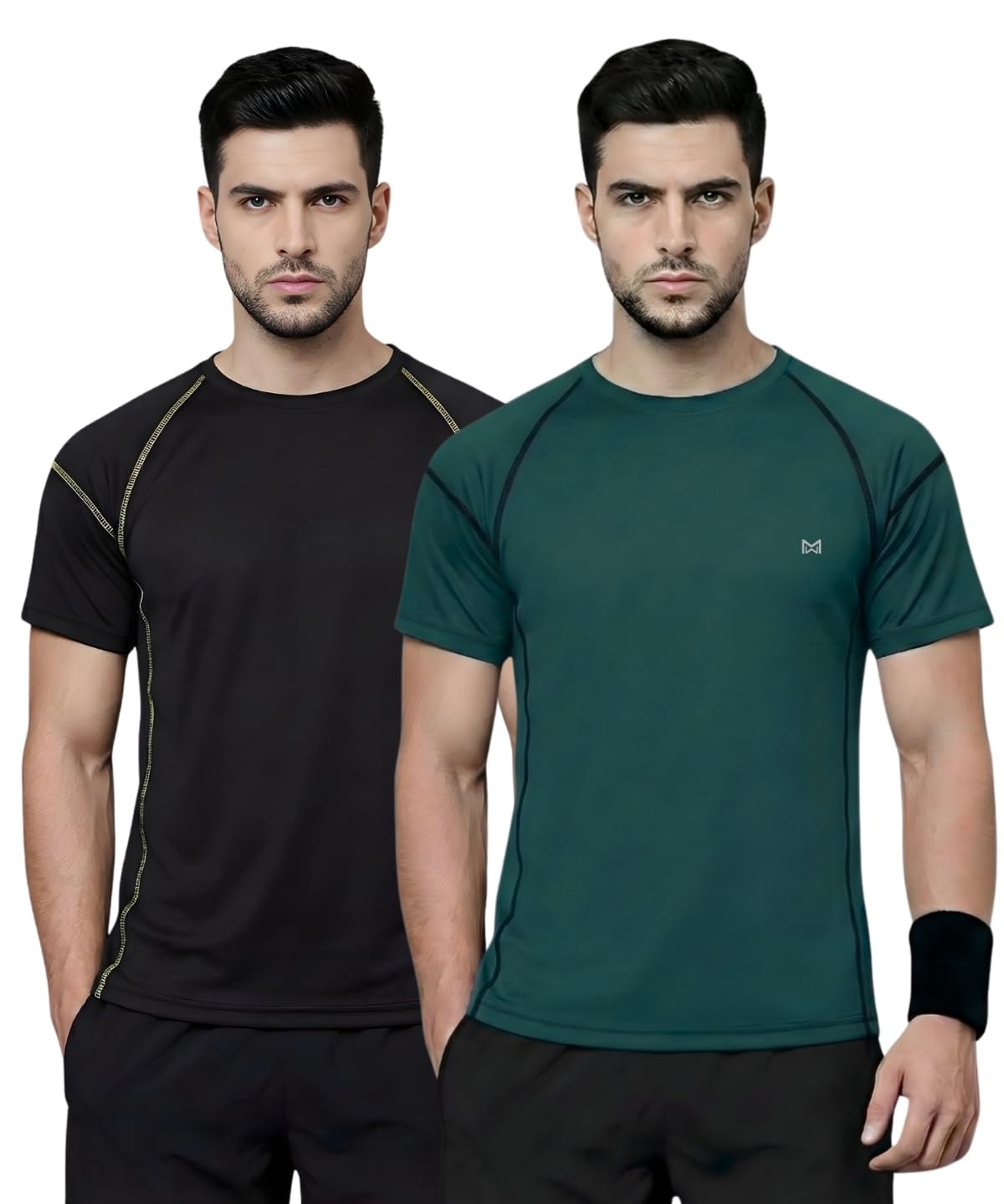 White Moon Men's Regular Fit T-Shirt | Men's Sports T-Shirt | Active Tees for Man | Tshirt for Men Stylish | Round Neck Tshirt for Man-image-8