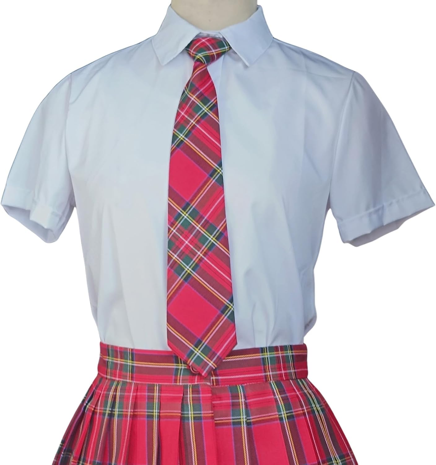 Plaid NeckTie for Women Men Girls Boys Classic Formal Necktie