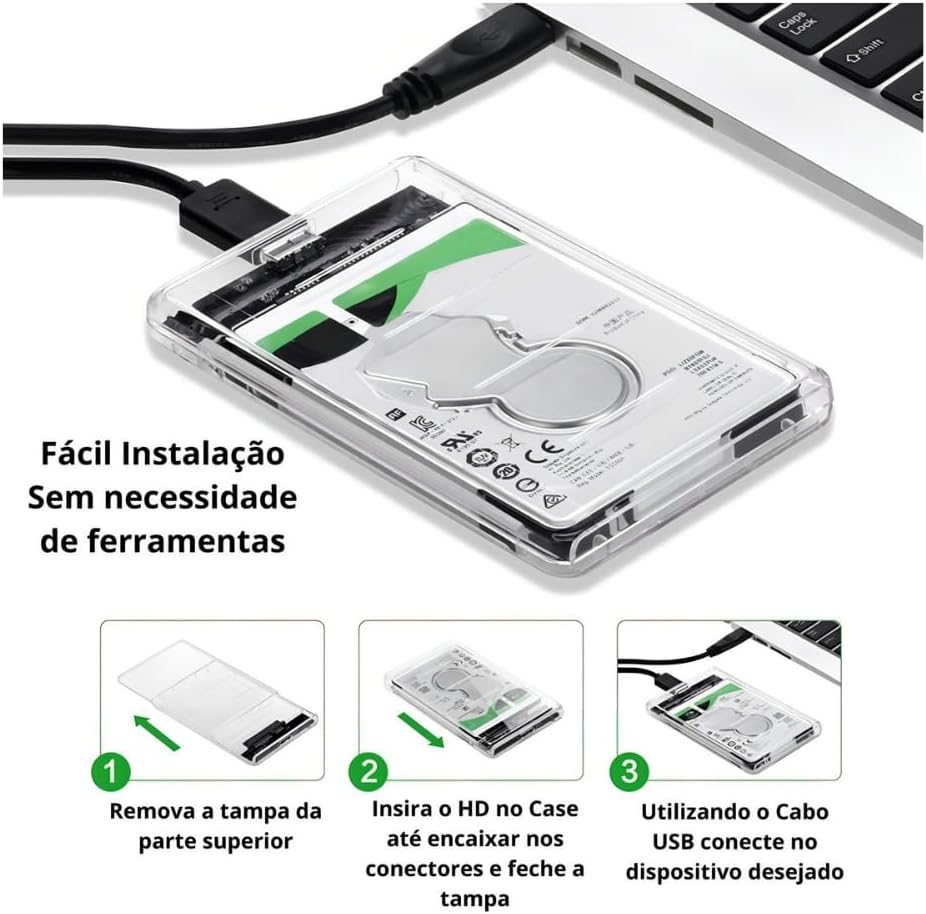Case SSD Externo 2.5": Review Testado por 7 dias com Alta Velocidade