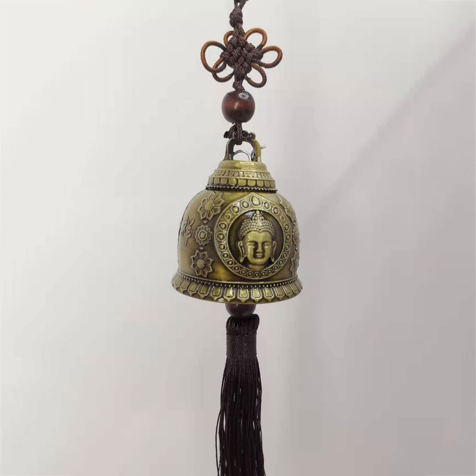 Amazon.co.jp: 風鈴 真鍮幸運の鐘記念風鈴手芸良い銅の鐘車の