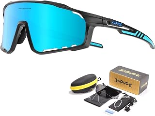 KAPVOE Polarized Cycling Glasses Mountain Bike Glasses MTB Riding Glasses Men Women TR90 Sport Sunglasses Running 3 Lenses