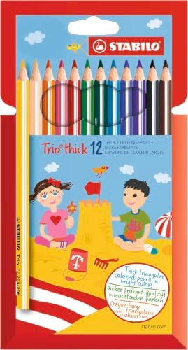 STABILO - Dreikant-Buntstift - Trio dick | 12er Pack