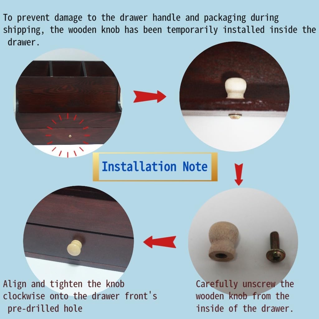 Utensil Holder for Kitchen Counter Wooden Utensil Organizer with Drawer & 3 Compartment & Tray Large Cooking Utensil Holder Rustic Spoon Holder Silverware Organizer Storage for Countertop