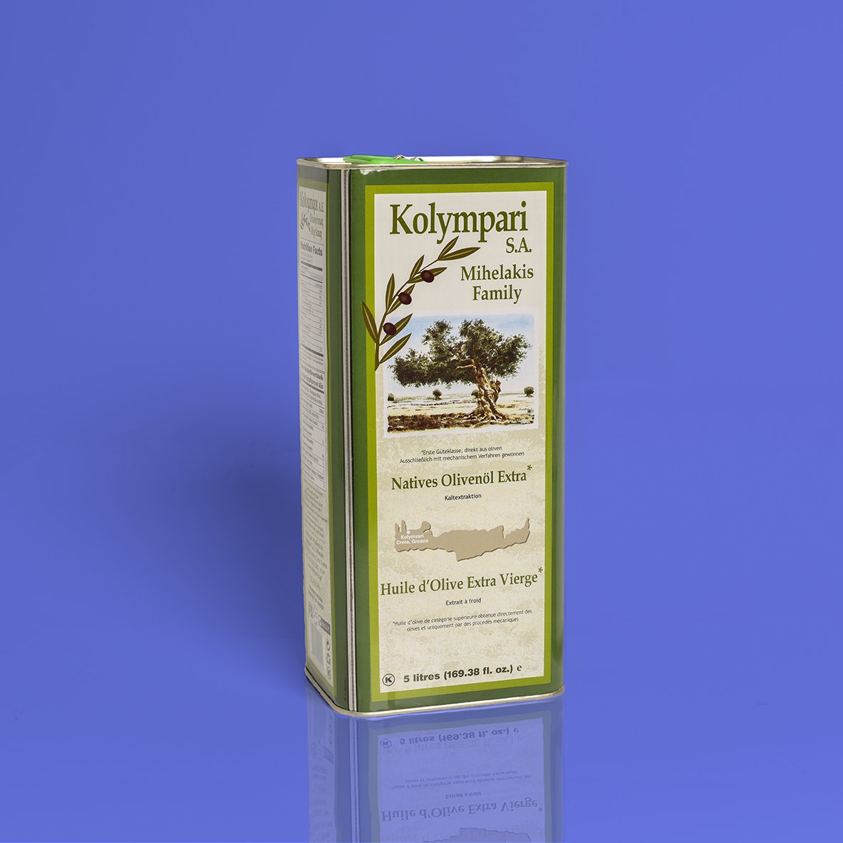 Neue Ernte extra natives Olivenöl Kolympari Kreta Griechenland 5 l Kanister MHD 04/2019