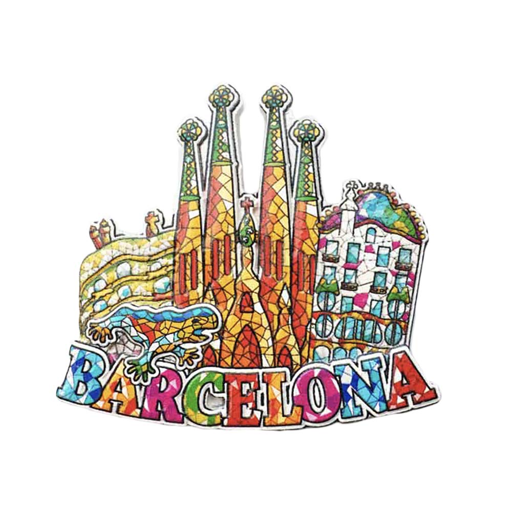 Magnete Frigo 3D Barcellona – Souvenir Da Viaggio In Resina, Decorazione Casa E Cucina, 11x6 Cm