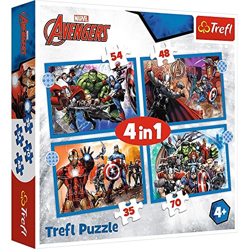 Trefl- Avengers 4 in 1 Puzzle für 6,99 EUR (-36%) statt 10,99 EUR bei amazon.de Bild: Trefl- Avengers 4 in 1 Puzzle für 6,99 EUR (-36%) statt 10,99 EUR bei amazon.de