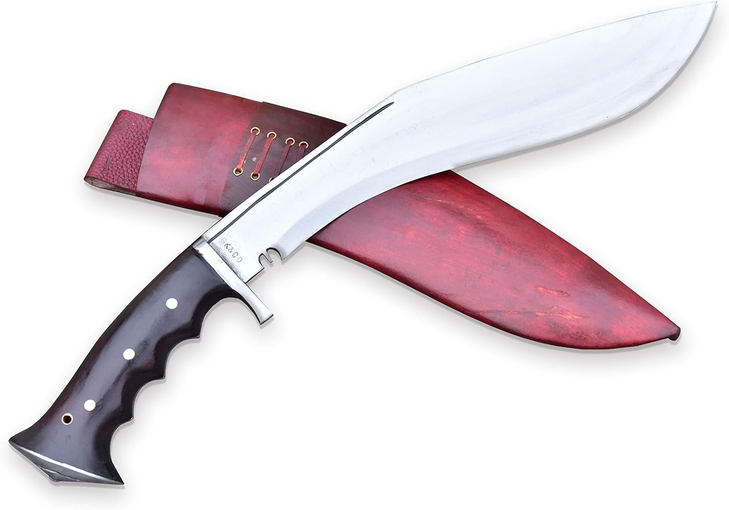 GK&CO. Kukri House - 13" Iraqi Official Issued Genuine Gorkha Kukri/Khukuri Knives Red Sheath – Handmade by GK&CO. Kukri in Nepal