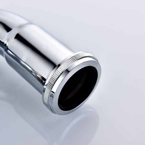 Miniatura 6 de Trampa de latón para fregadero de baño, fregadero de cocina, tubo de drenaje, tubo de drenaje S trampa cromada, WT04