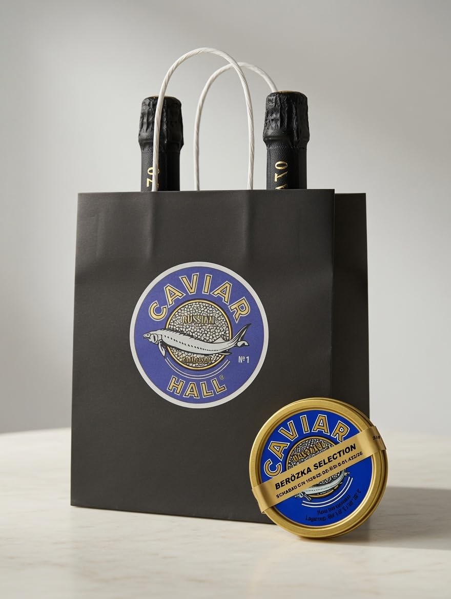 Schwarzer Stör Kaviar/Osietra Caviar/Сaviar Sturgeon/Störkaviar Malossol 10 g