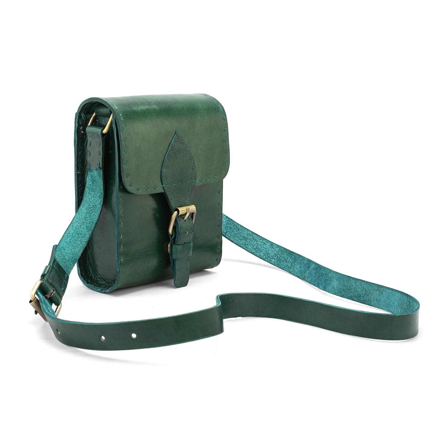 Goatter Genuine Leather Handmade Girls And Women’s Small Cross Body Sling Bag For Daily Use,Green (B0D3DWFVW1) Amazon Price History, Amazon Price Tracker