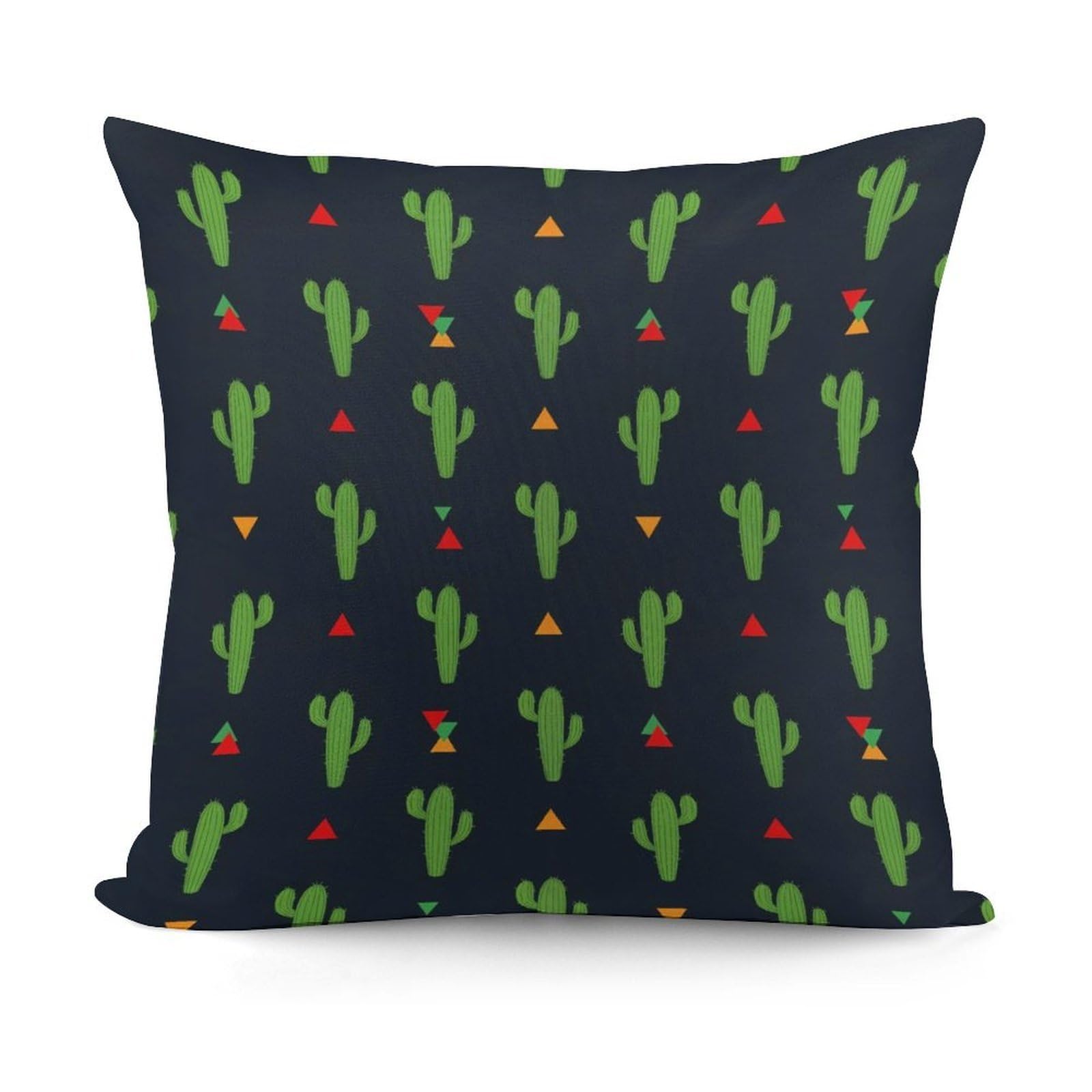 Smazdfxx Picture(339) Soft Cactus Art Plush Square Cushion Case Modern Home Decor For Sofa Bedroom Throw Pillow Covers