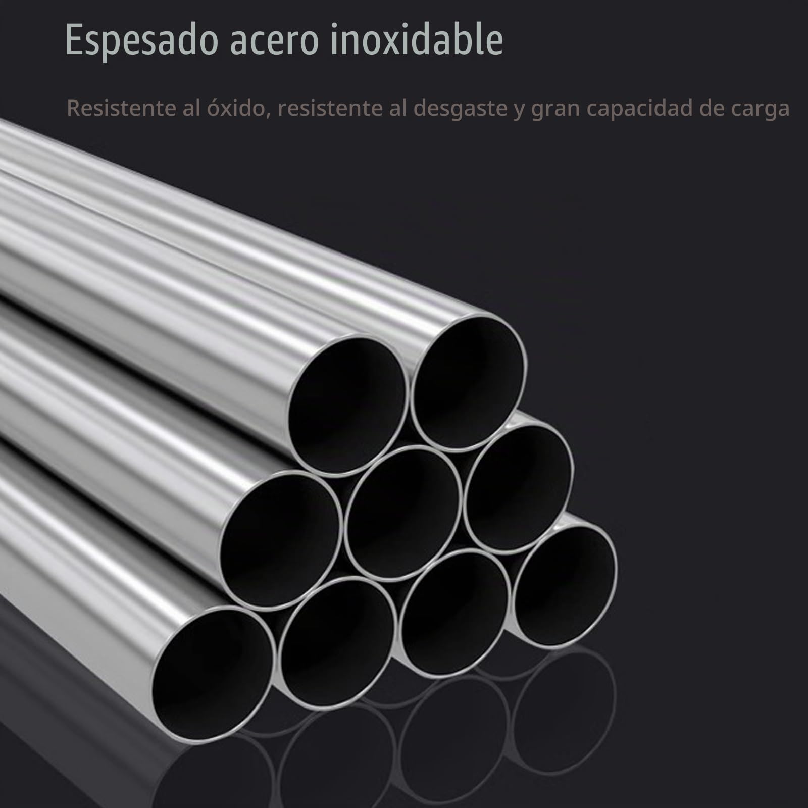SEIFE Mesa de Comedor Redonda, Mesa Auxiliar de Acero Inoxidable, Mesa de Bar Redonda, Mesa de Bar de bistró Moderna(Round,60cm/23.6)
