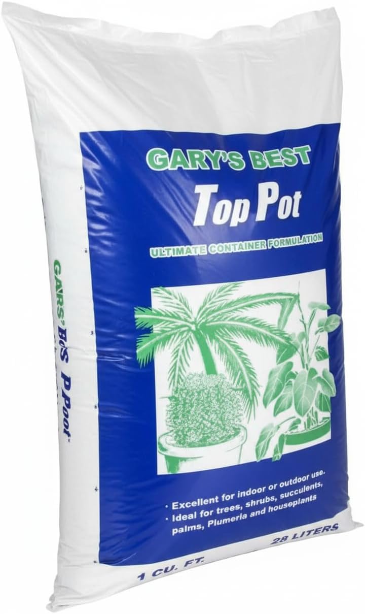 Gary's Best Top Pot Premium Potting Soil - 1 cu ft Bag - Long-Lasting, Nutrient-Rich Mix with Volcanic Pumice & Charcoal for Optimal Plant Growth & Health