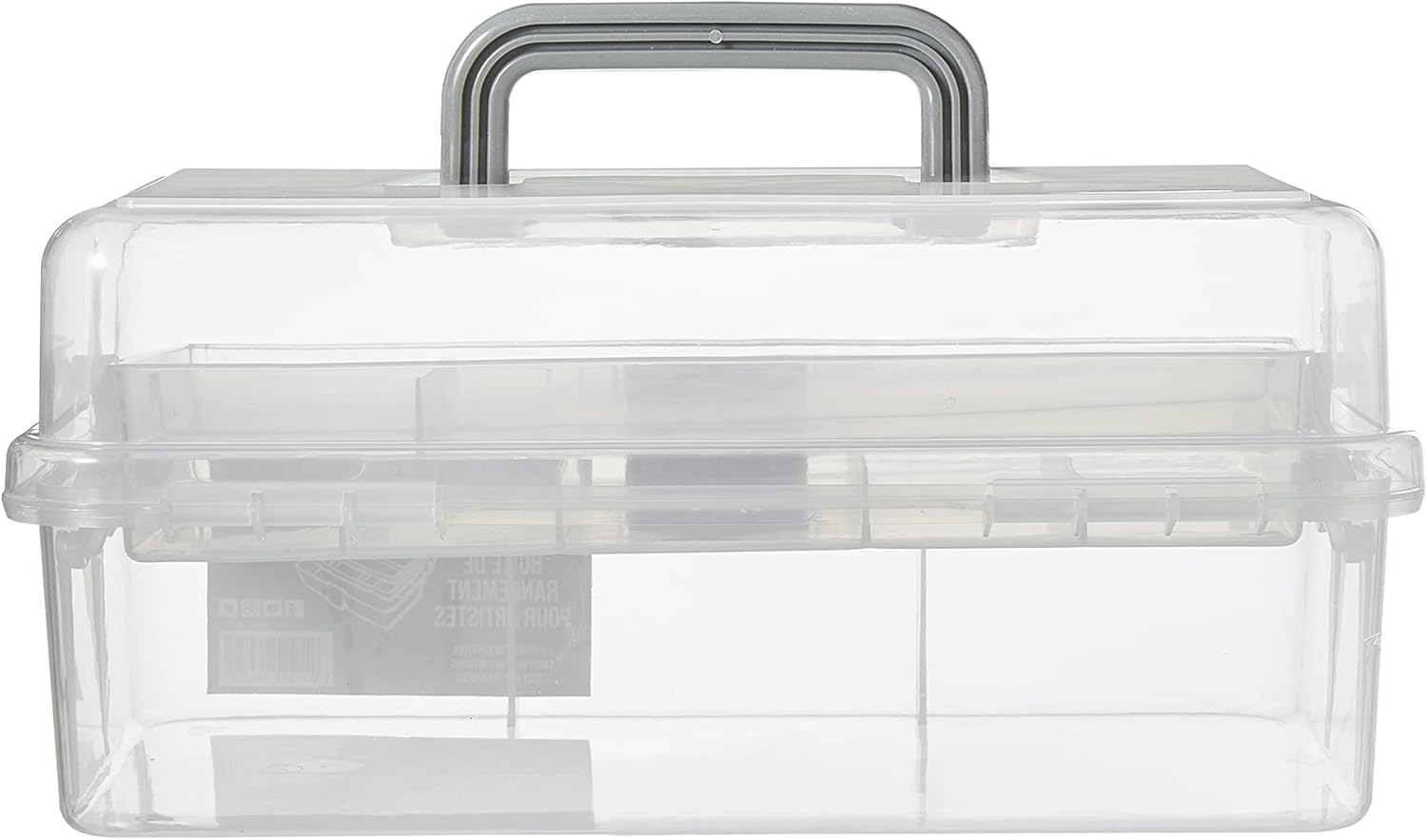Daler Rowney Artists' White Caddy Carry Storage Box for Art Supplies, 33 x 20 x 15 cm, Ideal for Professional Artists