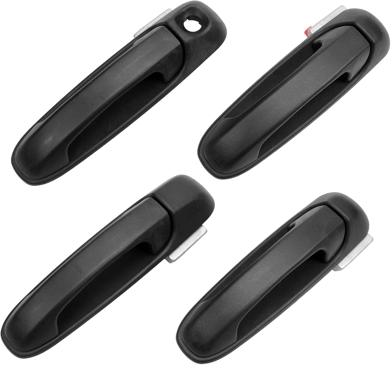 Exterior Door Handles for Ram 1500 2002-08, Ram 2500 3500 2003-09, Ram Dakota 2005-11, Raider 2006-09 Outer Front Rear Left Driver and Right Passanger Side Outside Handle, 55275685AB 55275948AB