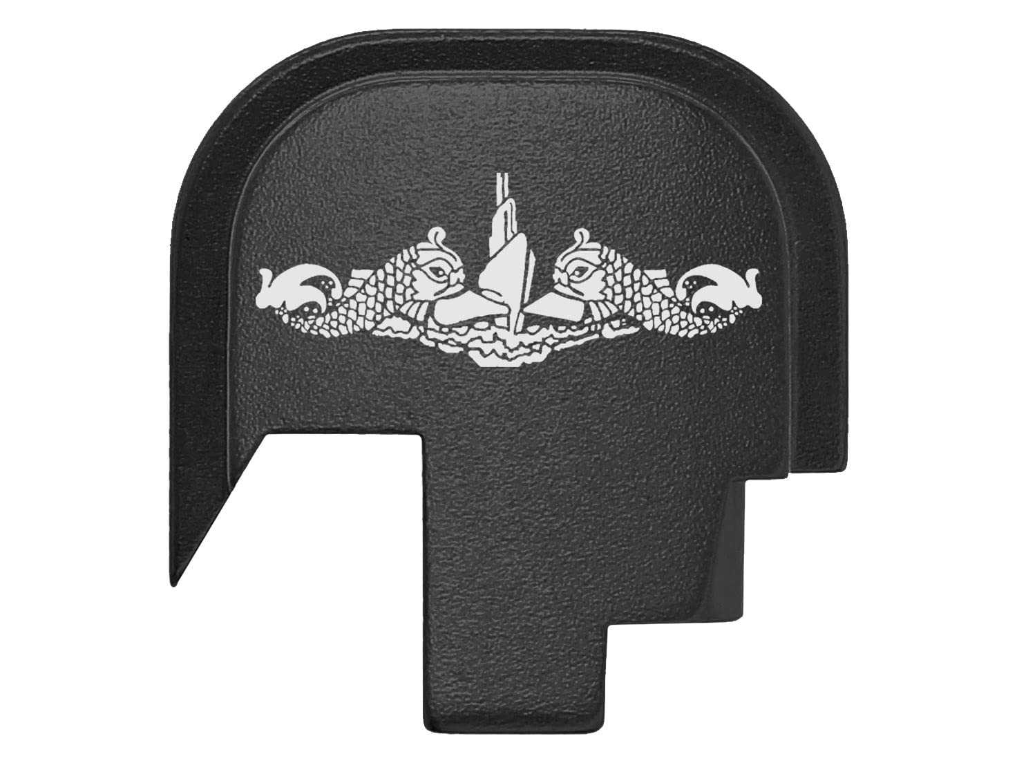 NDZ Performance Rear Slide Cover Plate for Smith & Wesson M&P Shield, M2.0, Shield Plus 9mm .40 S&W Laser Engraved Aluminum in Black - Choose Design