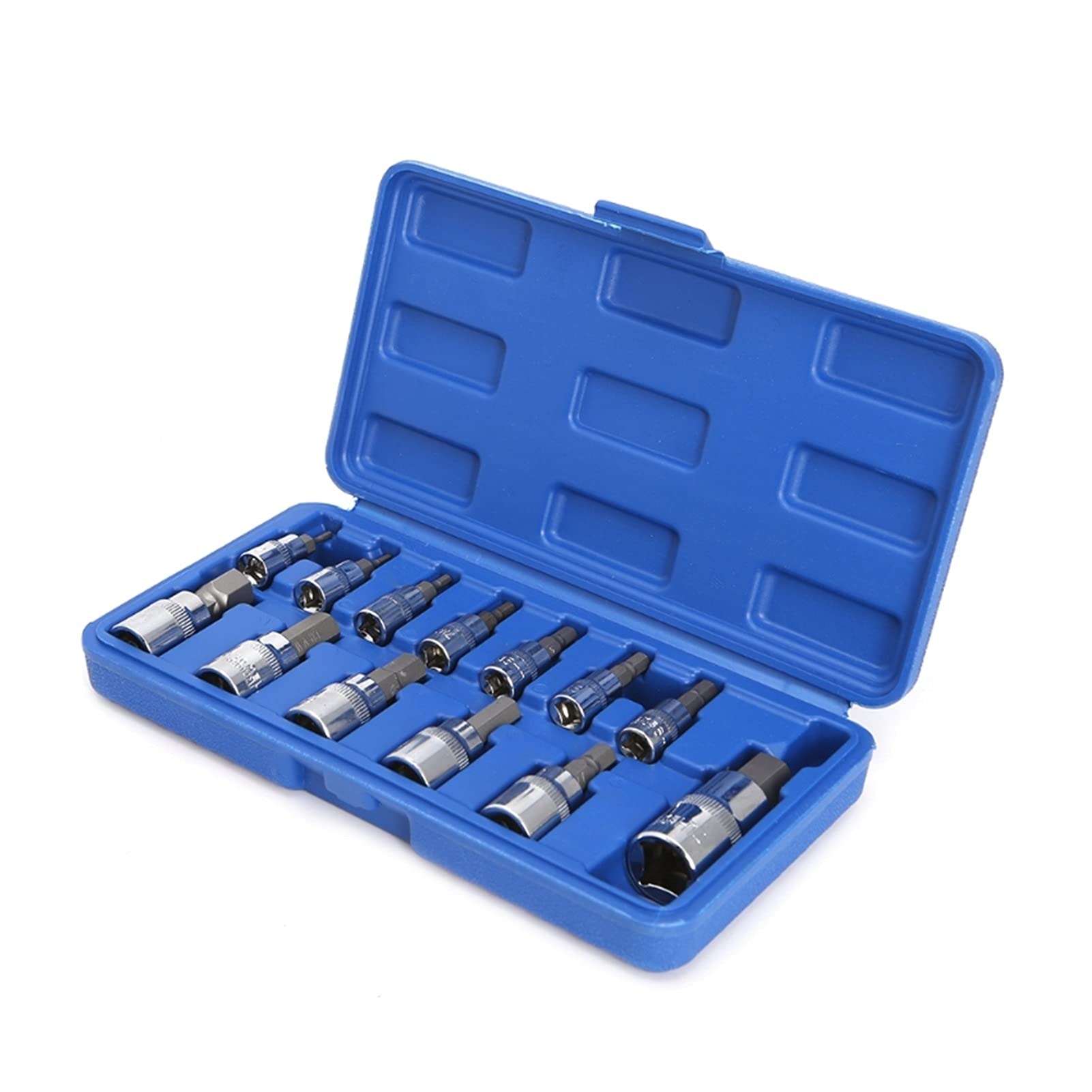 13pcs / Set Metric Allen Hex Chiave A Cricchetto 1/4 "3/8" 1/2 "Strumenti Di Attrezzi Strumenti Strumenti Strumenti Strumenti Sulle Ruote wanglan