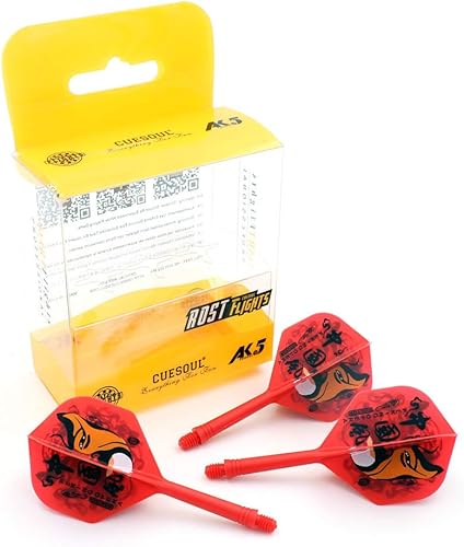 Miniatura 7 de CUESOUL ROST Integrated Dart Shaft and Flights Standard Shape,Peking Opera Design,Set of 3 pcs