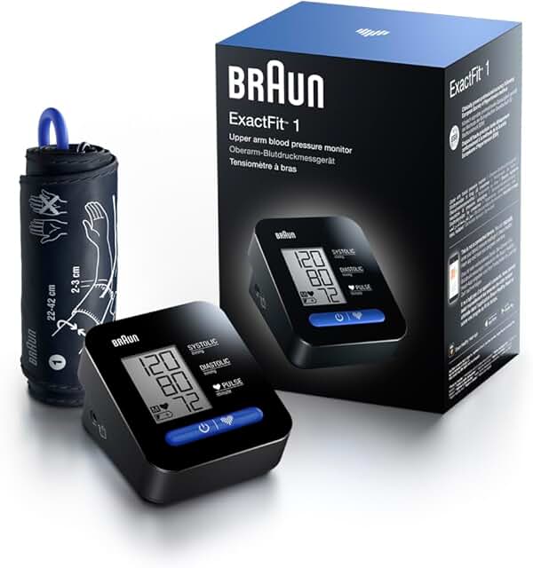 Tensiómetro de brazo Braun ExactFit™ 1 para uso doméstico con brazalete universal (BUA5000V1)