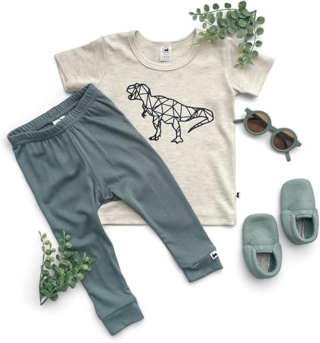 Vista 8 de Little and Lively - Leggings de algodón de bambú para bebés, niños pequeños, jóvenes..