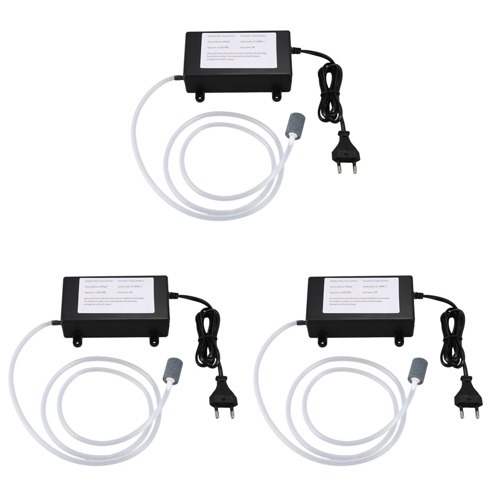 Générateur d'ozone portable 220V 1000mg pour purification de l'air et traitement des légumes