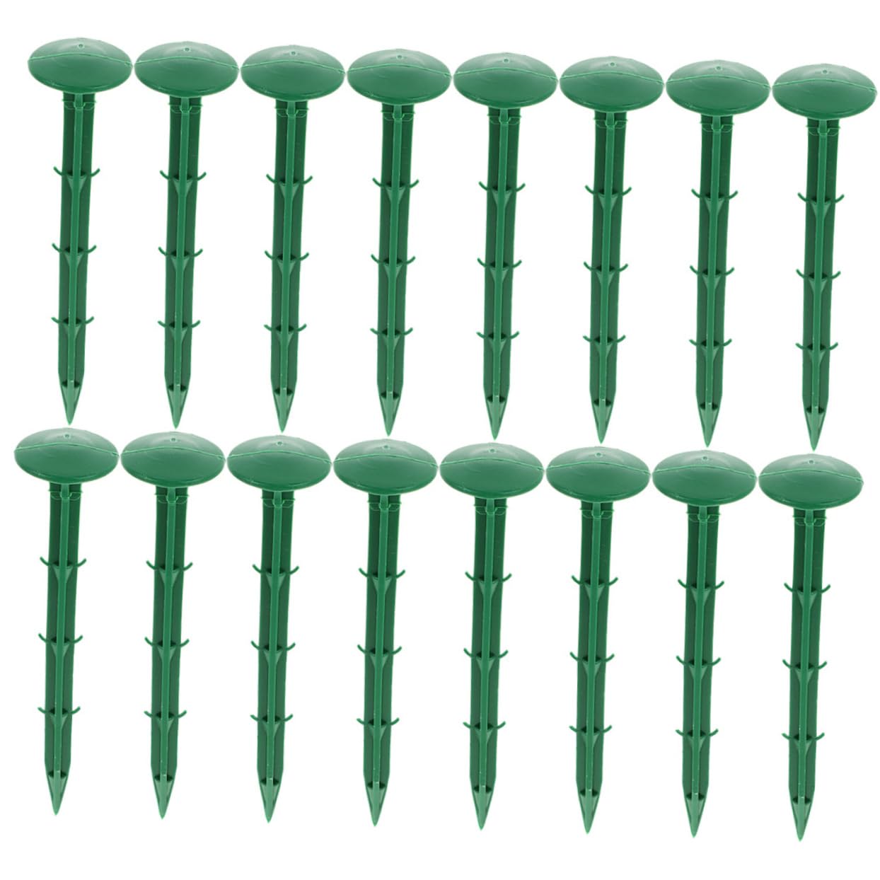 Piquet de Tente de Serrage en Plastique Vert 150 Pièces pour Jardin