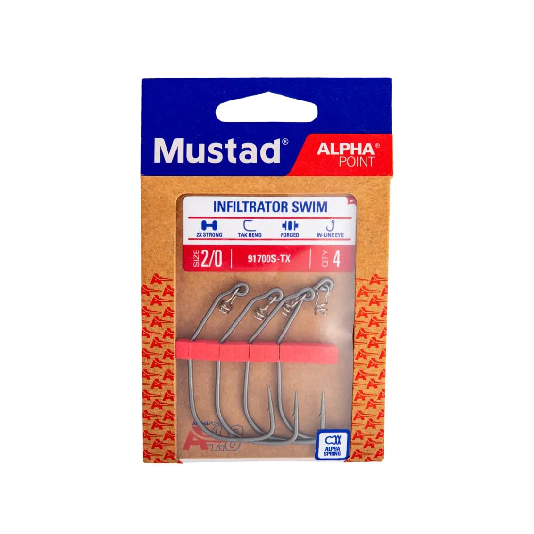 Mustad Haczyki kąpielowe Alpha Point Infiltrator