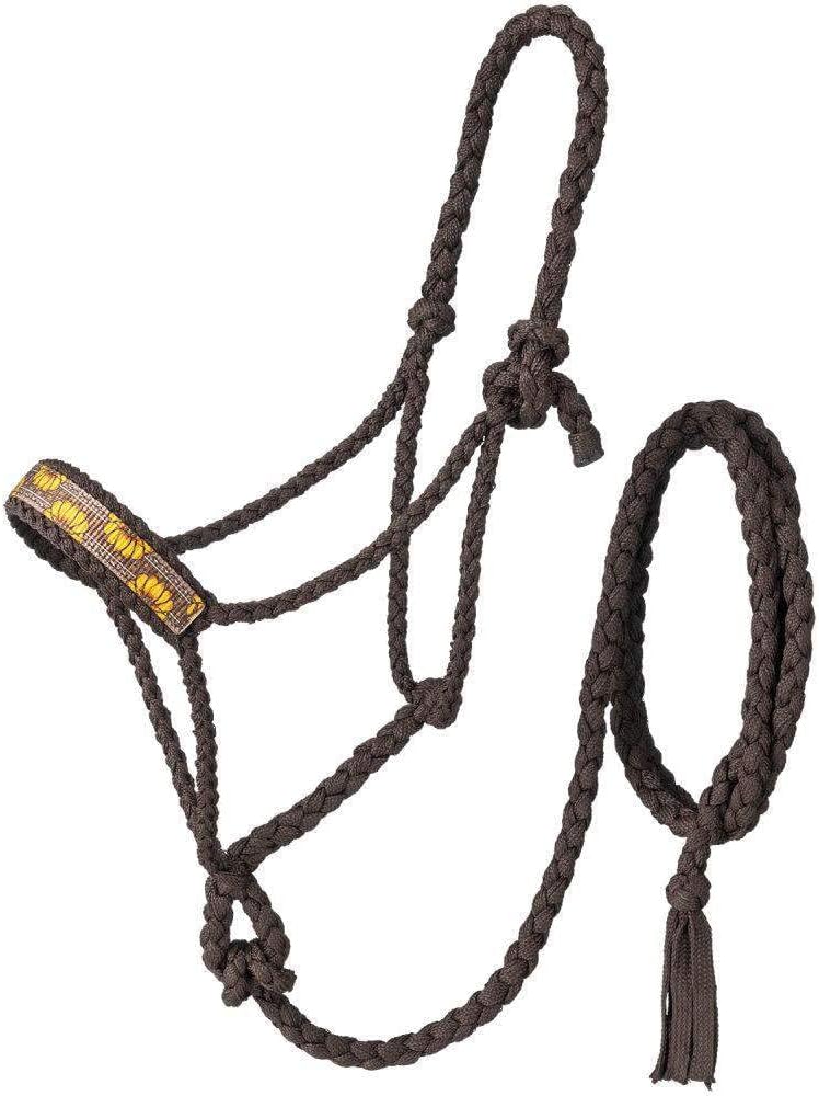 Tough 1 Printed Mule Tape Halter w/Lead Brown Tool