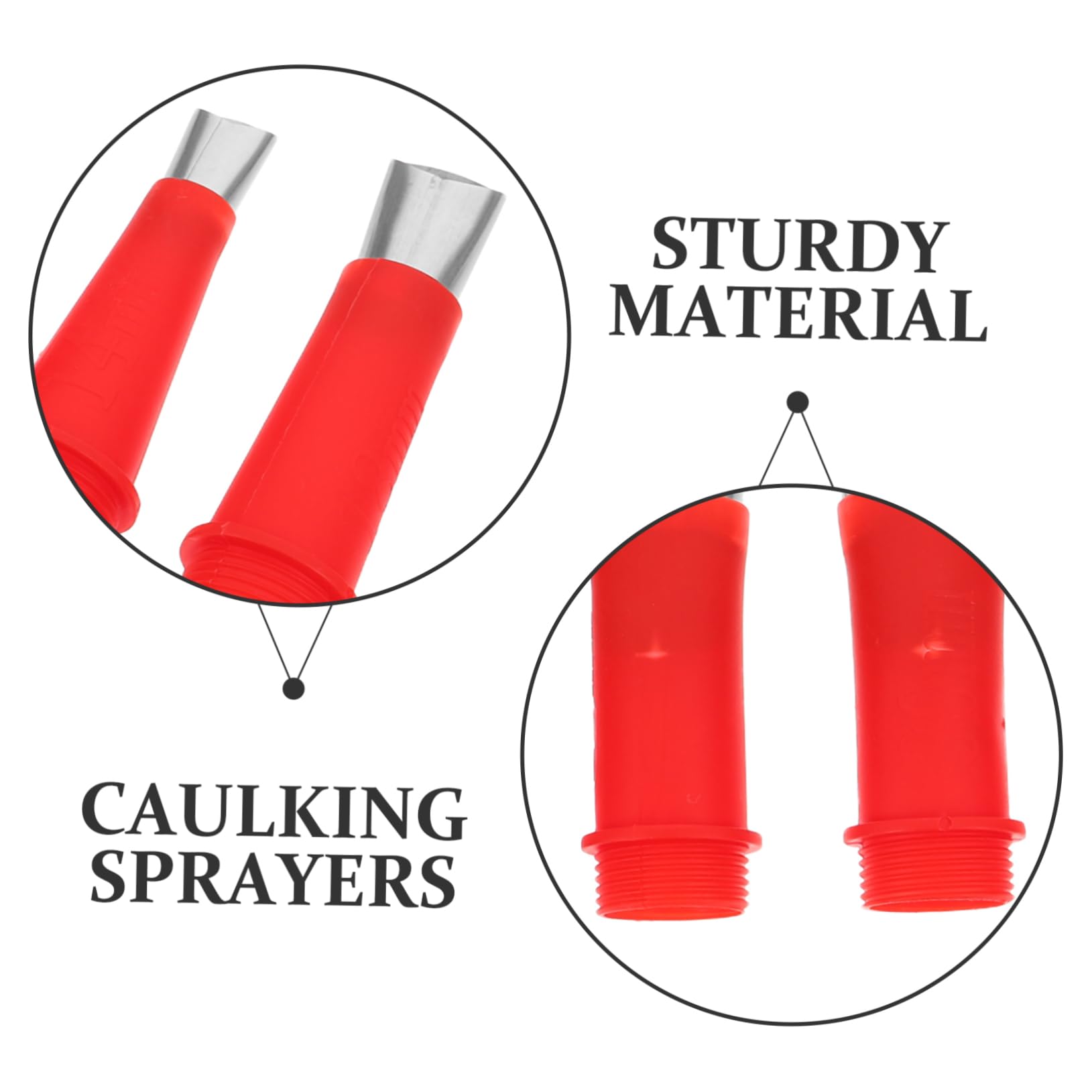 TOBBOMEY Versatile Kit 19pc Nozzles Glue Detachable Base for Home Construction Crafting