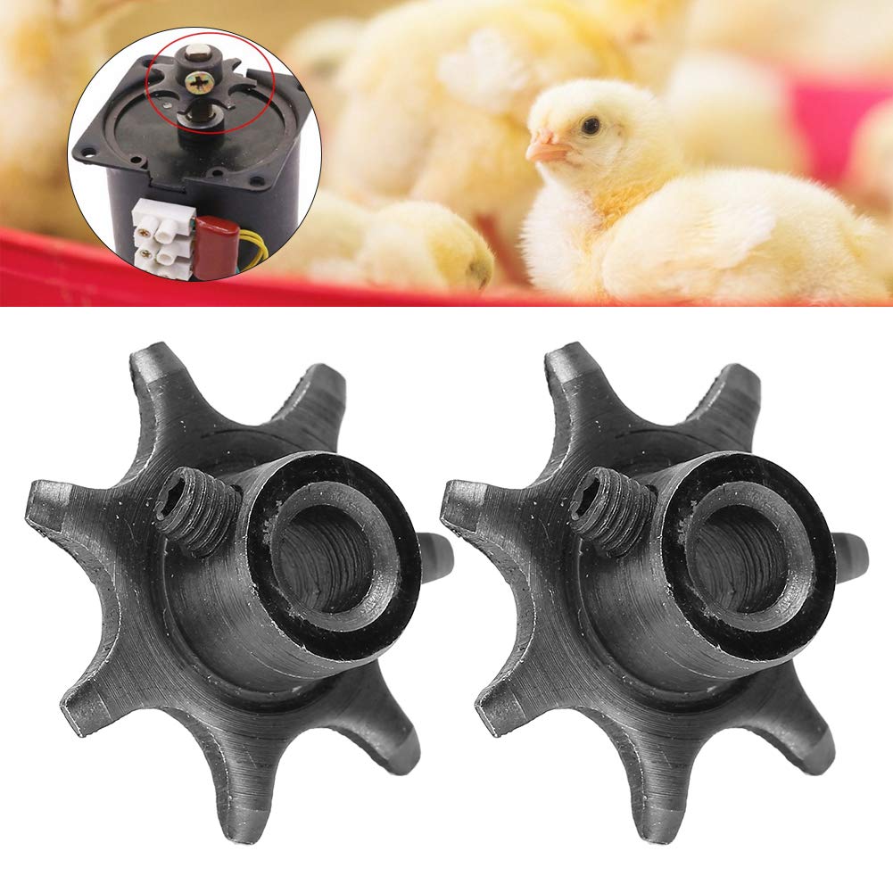 Gavigain Dual Pack Metal Wheel Gears, Sturdy Construction, Easy Installation, for Egg Turning Incubator Machines