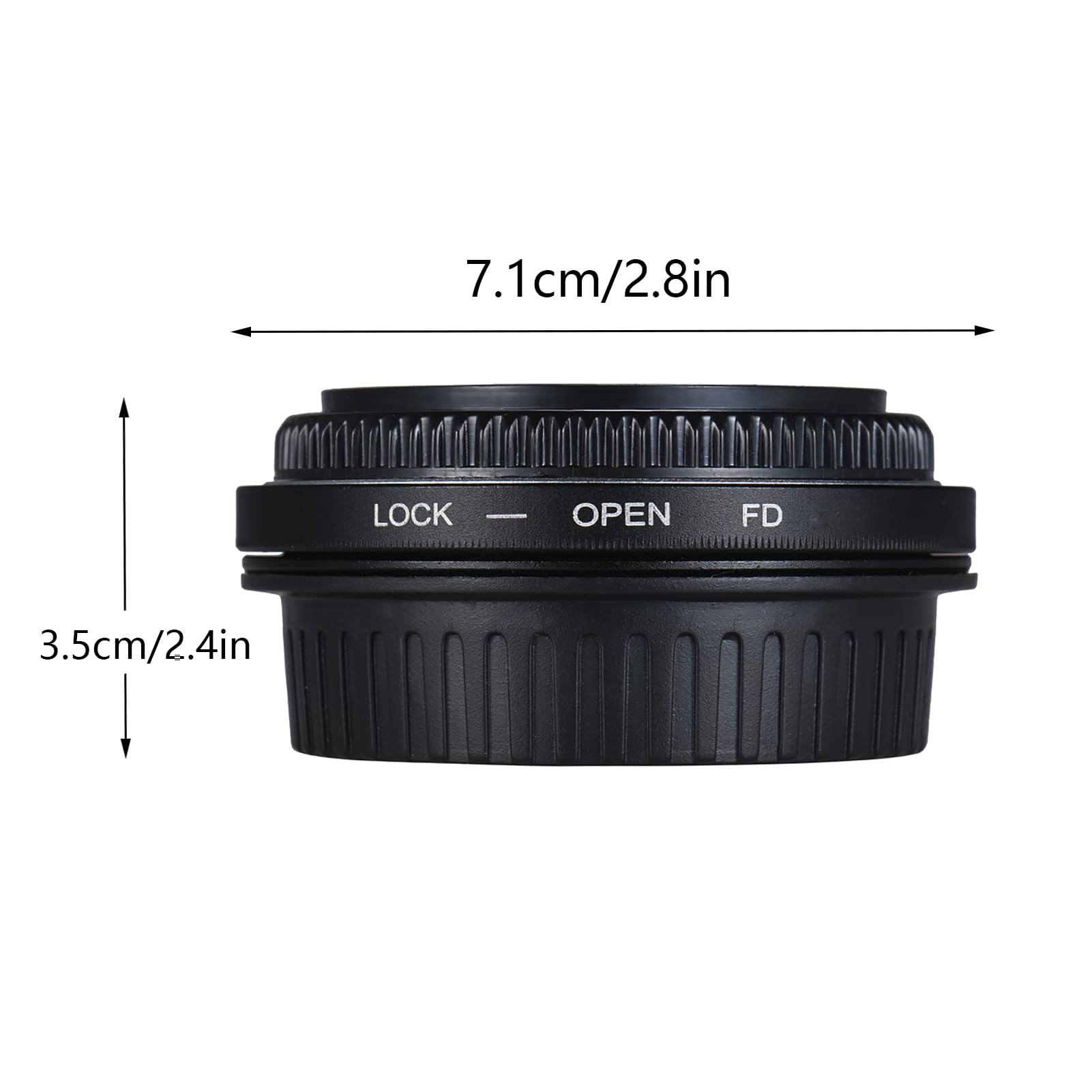 Adattatore FD a EF con elemento di vetro ottico Abilita Focus Infinity per le lenti FD FL su DSLR Mount della fotocamera compatibile con la telecamera compatibile con 5d 6d 7d