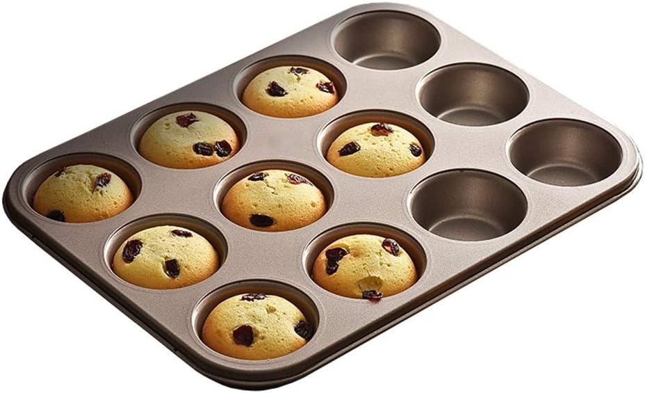 Bakeware, Carbon Steel Not Sticky Paper Cup Cake Muffin Muffin Cake Oven Baking Dish Cake Baking (Size : 35.2×26.9×3cm)
