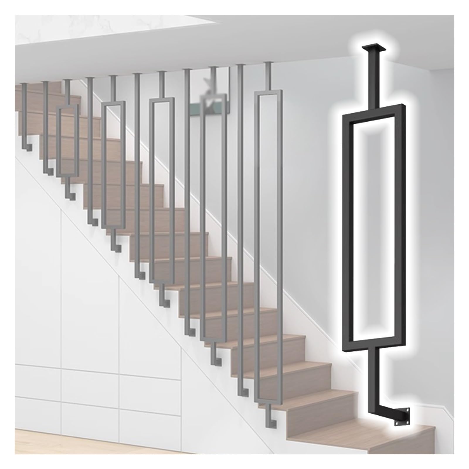 Kit balustre d'escalier en métal pour corriger l'inclinaison des marches
