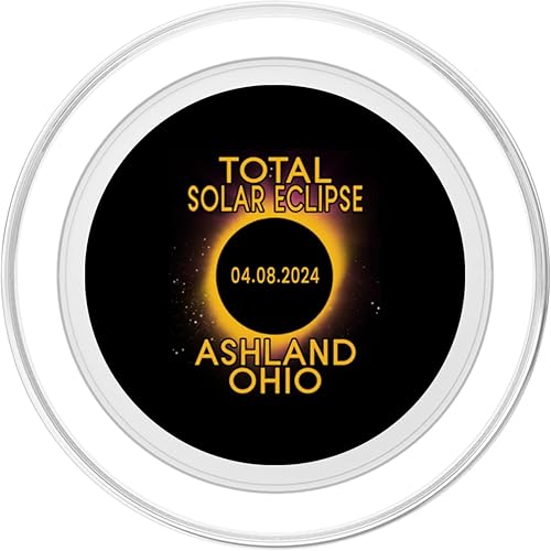 Vista 8 de Ashland Ohio Total Solar Eclipse 2024 PopSockets Standard PopGrip