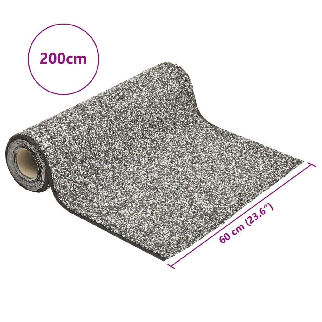 Pellicola in pietra grigia, 200 x 60 cm, decorazione durevole per laghetti e giardini, per ruscelli, fontane, cascata, circolazione dell'acqua e design creativo del giardino