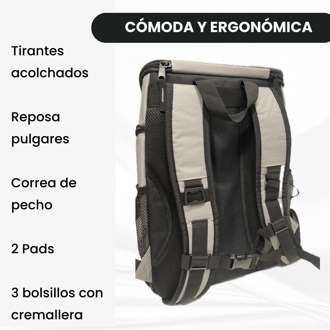 Mochila Nevera 28L Impermeable, Bolsa Térmica Isotérmica Portátil para Playa, Picnic, Camping y Excursiones