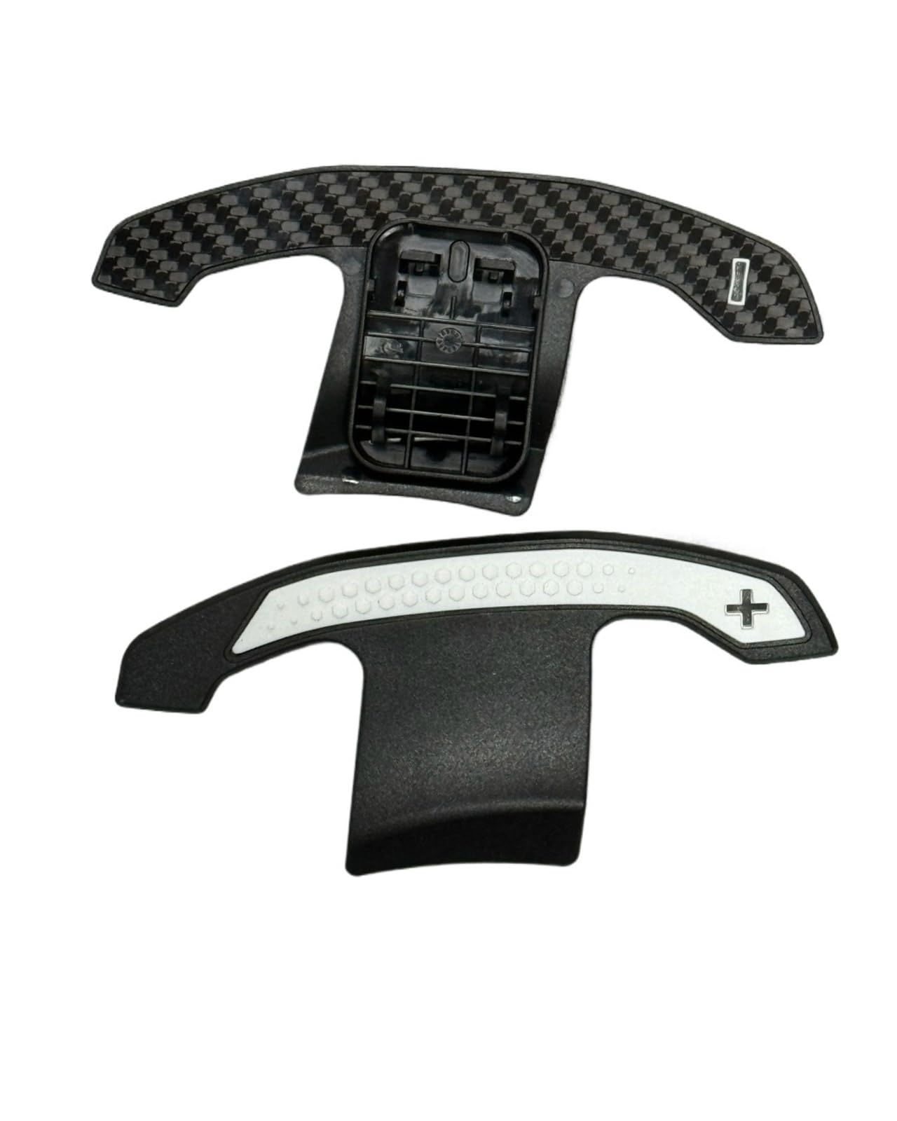 Xxiucj Car Paddle Shifter Extensions for BMW for M3 for M4 for X5M for F10 F22 F30 F80 for G80 G42 Car Steering Wheel Control Shift Paddle(White Carbon)