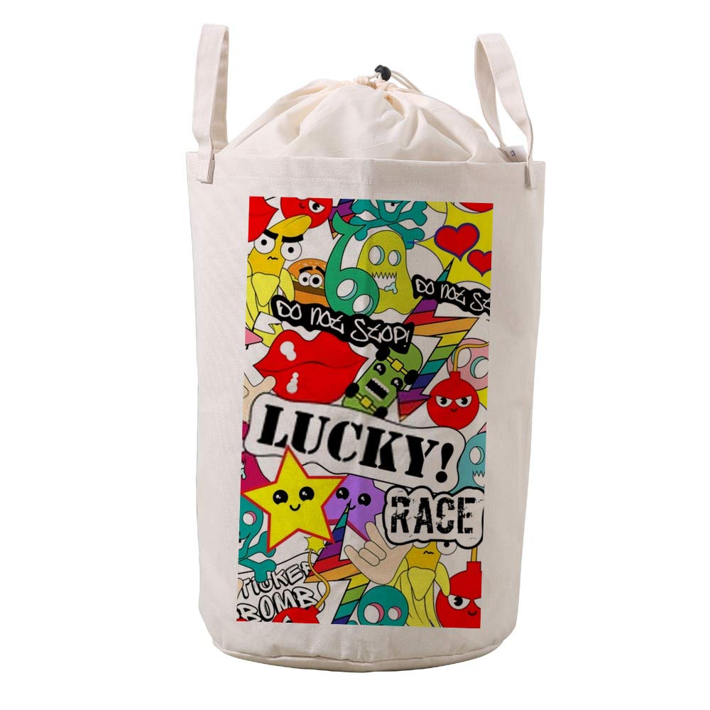 Bolsa de ropa de lavandería con diseño impermeable y cordón para almacenamiento de ropa sucia