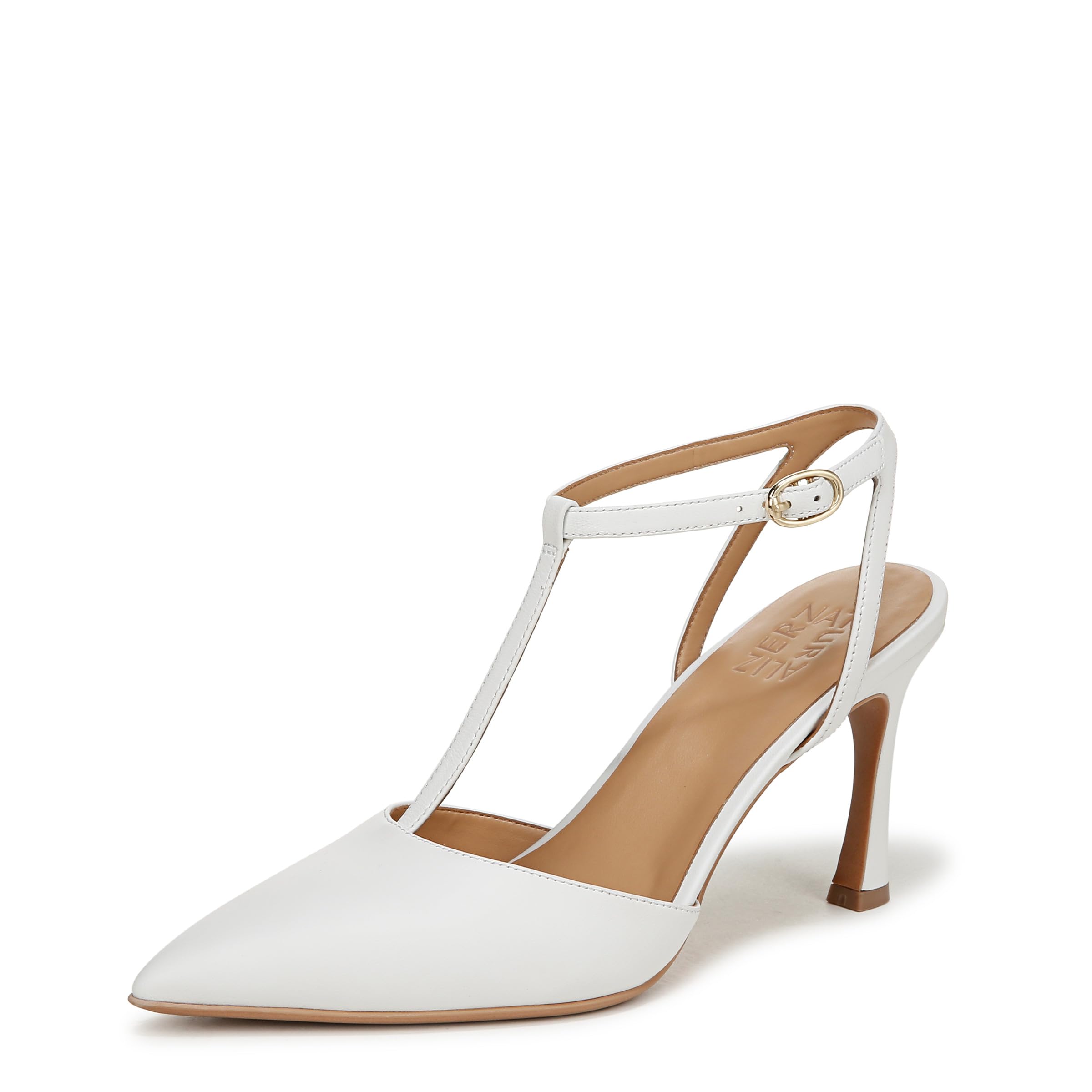 Naturalizer Womens Astrid Pointed Toe T-Strap Pump