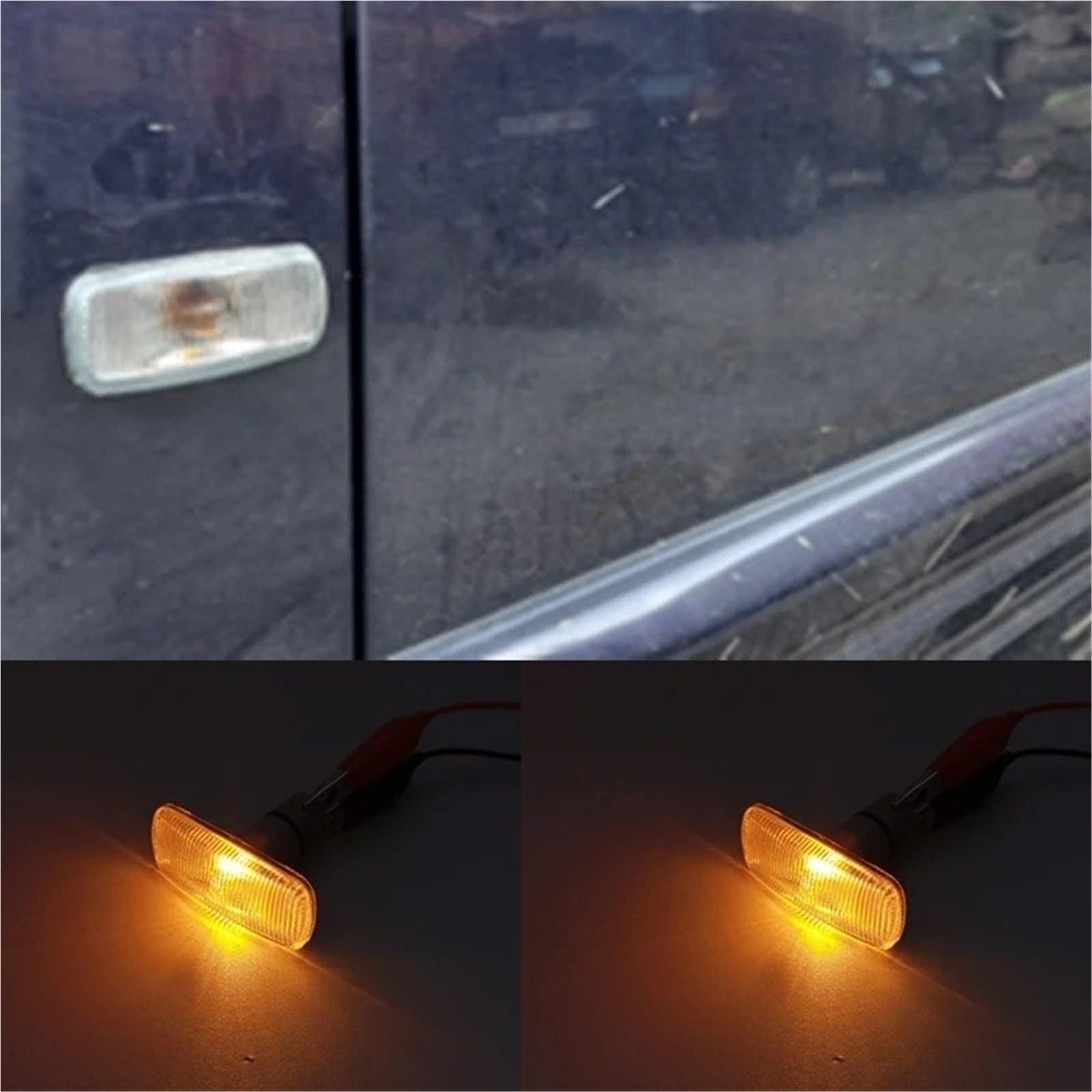Intermitente Dinámico para Dodge para Journey para Caliber 2007-2011 Luces Laterales De Guardabarros Luz Giro Lateral Giro Lateral LED Ancho Señal De Giro Luz Señal Giro Dinámica