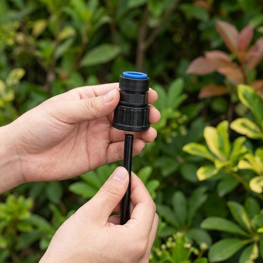 Système d'Arrosage Automatique Goutte à Goutte, Kit d'Irrigation Facile pour et Potager, Connexion Rapide PE/POM, Économie d'Eau, Système d'irrigation goutte à (7465)
