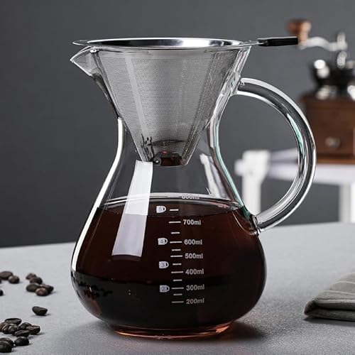 SQYUHENG OXnhhbv|bg tB^[tZbg 400/600/800ml ƒpR[q[o ȃT[o[ (NA,800ML)