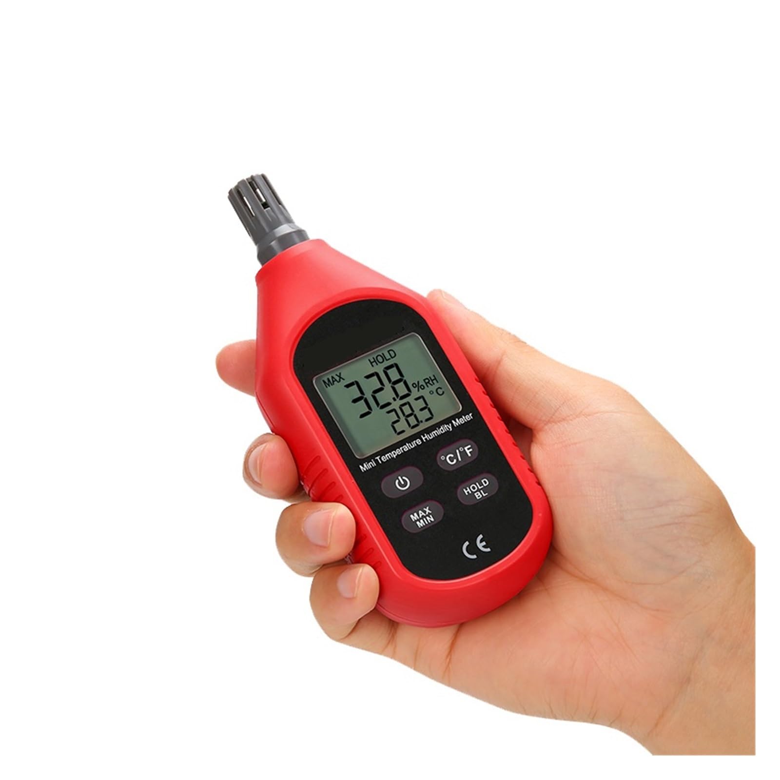 Mini Miernik Temperatury I Wilgotności Kryty Higrometr Zewnętrzny Wskaźnik Przeciążenia Konwersja Jednostki Podświetlenie LCD Dokładny Monitor