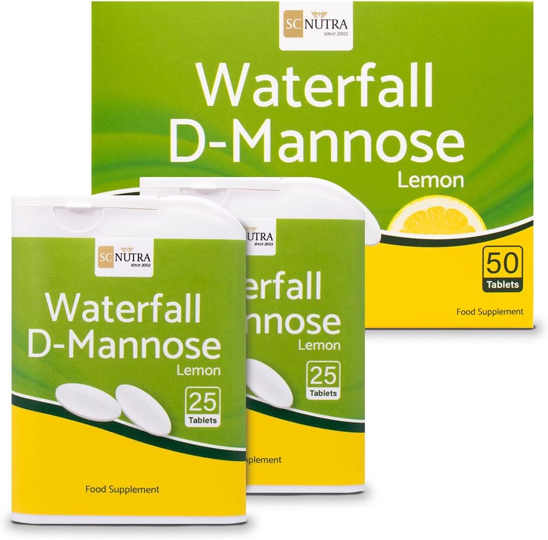 SC Nutra (Sweet Cures) Waterfall D-Mannose Lemon Chewable Tablets 1000mg