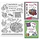 GLOBLELAND Wolle Stricken Transparente Stempel für Scrapbooking Winter-Wollknäuel Klare Stamps Wollknäuel Rand Silikonstempel Für Kartengestaltung DIY Prägung Journaling
