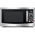 TOSHIBA ML2-EM12EA(BS) Countertop Microwave Oven With Stylish Design As Kitchen Essentials, Smart Sensor, ECO Mode & Mute Function, 1.2 Cu Ft With 12.4" Turntable, 1100W, Black Stainless Steel