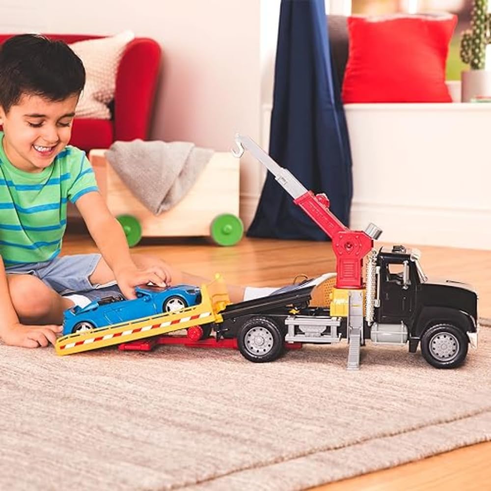o Giocattolo Serie Standard, rimorchio, luci e Suoni, Camion e Veicoli da Lavoro per Bambini dai 3 Anni in su + Duracell - 123 Batteria High Power Lithium 3V, Specialistica per Foto, confezione da 10