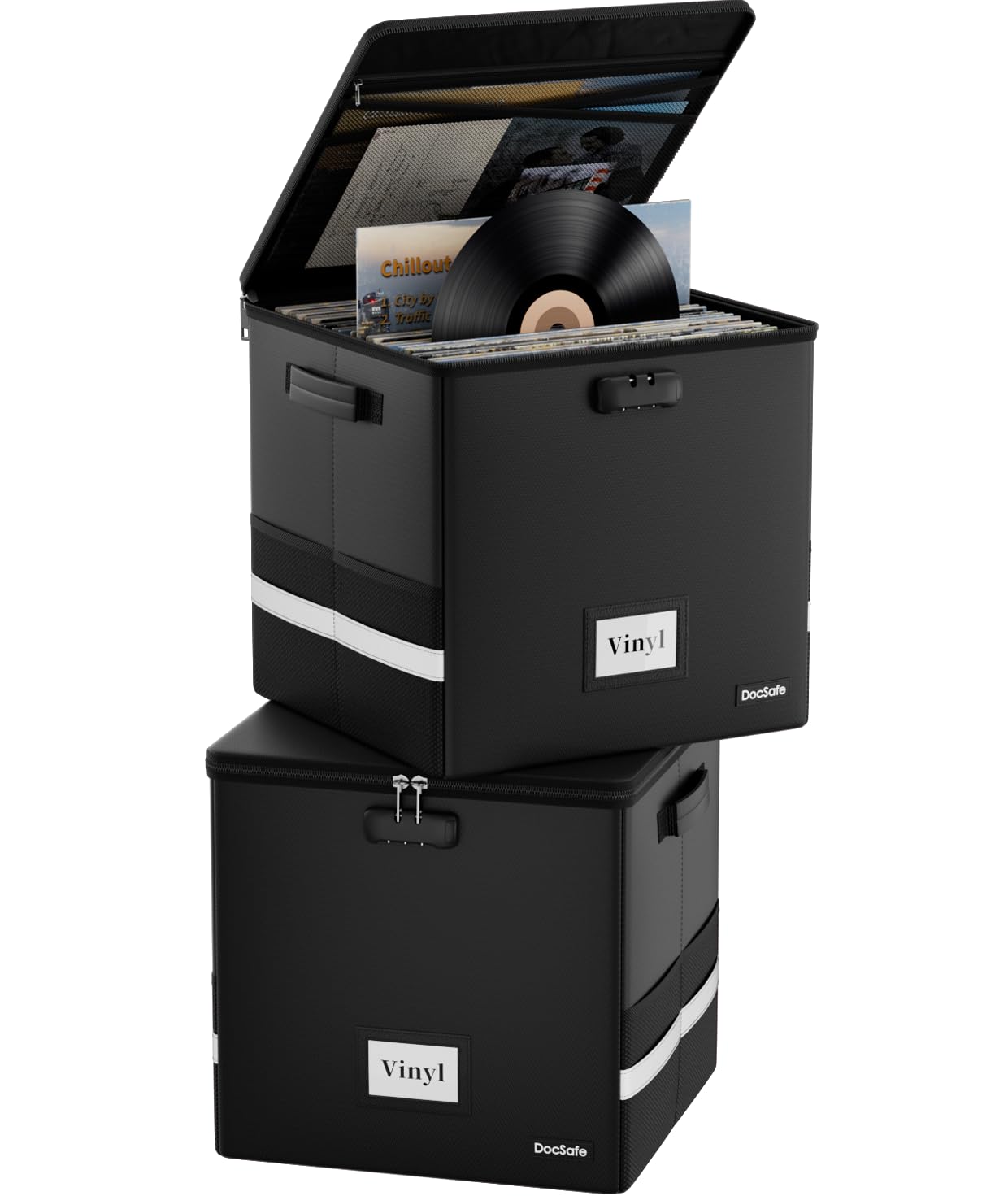 ペライア・ボックス（６８ＣＤ＋５ＤＶＤ） Amazon.com: DocSafe Vinyl Record Storage Box with Lock,Fireproof